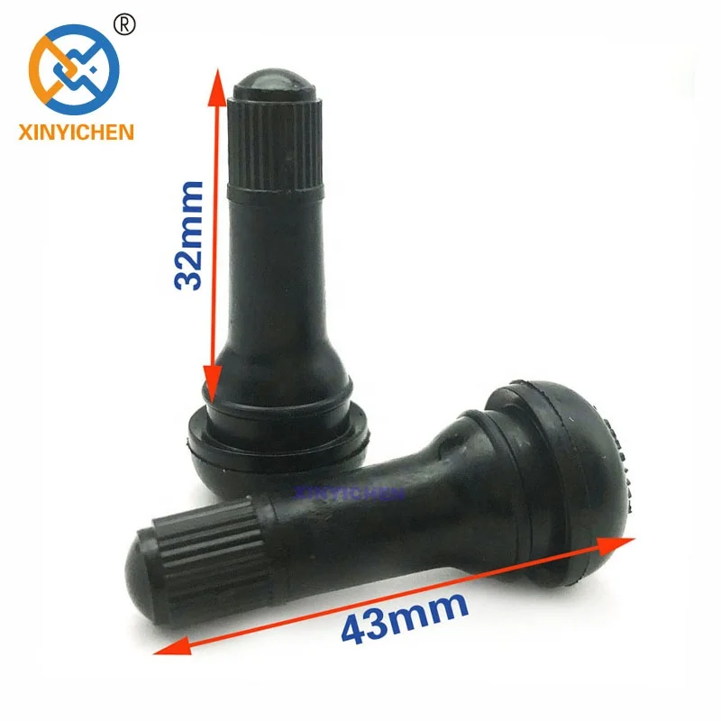 TR413 Car tire Valve Snap In Rubber Tubeless Tire Valve