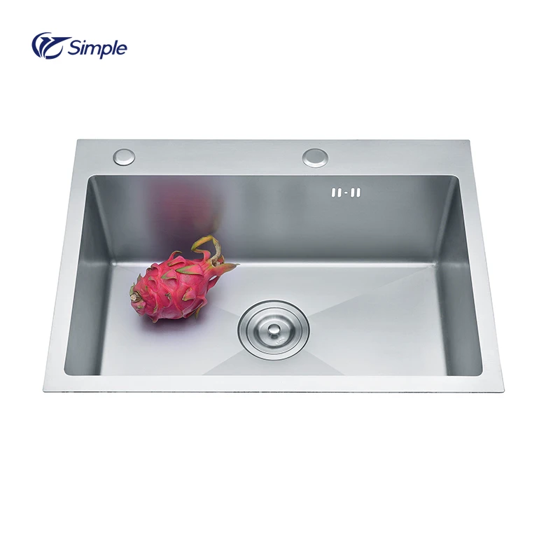 Wholesale Good Quality 201/304 Stainless Steel Nano Black Single Bowl Kitchen Sink