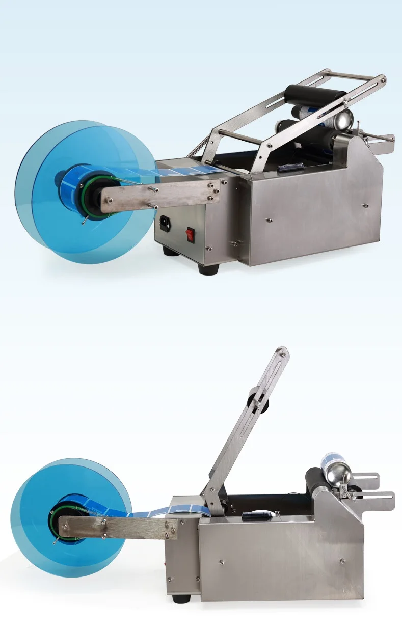 Round bottle labeling machine semi-automatic label sticker machine