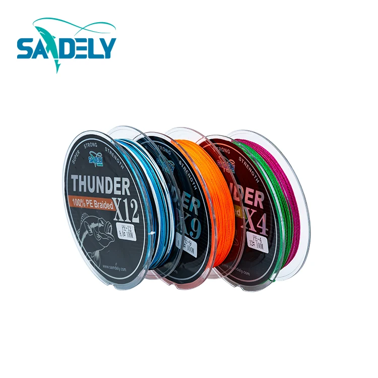 
fishing tackle Strong strength UHMW fiber Multifilament line PE 4 8 9 12 strand braided fishing line 