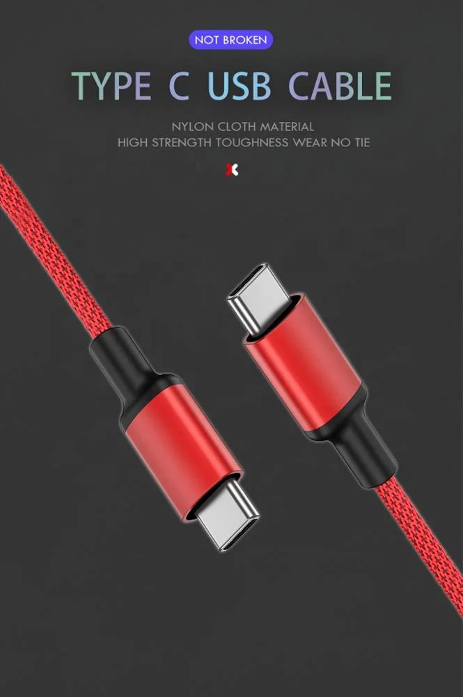 
Portable Usb 2.0 Type C Usb Cable Cell Phone Fast Charging Cable And Data Transfer 