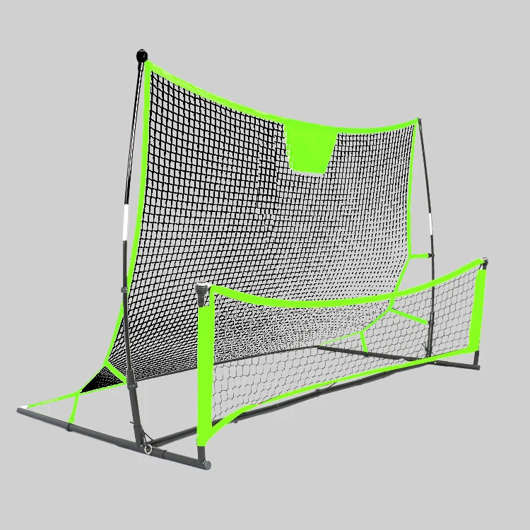 Portable double sides rebound net 2 in 1 soccer/football two sides rebounder passing and shooting  soccer practice goal