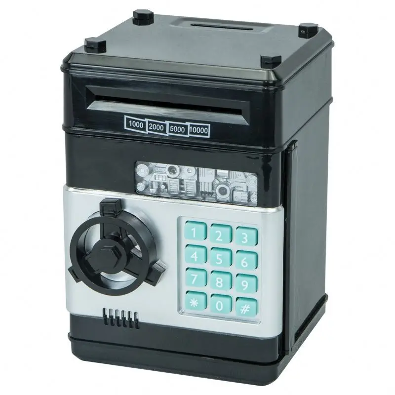 Electronic Password Money Box Code Key Lock Piggy Bank Automatic Coins Cash Saving Money Box Counter Mini Safe Box Child Gift