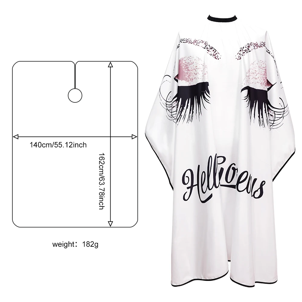 Clean and tidy White Salon Barber Waterproof cape Haircut Styling Cover Barber Apron Antistatic Hairdresser Apron Hair Cut Cape