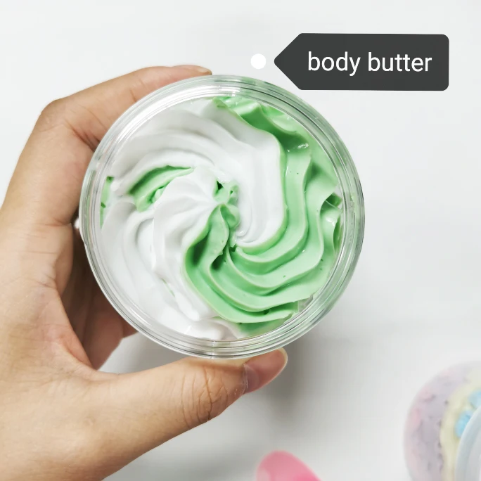 Wholesale Private Label Strawberries Blueberries Vegan Natural Organic Moisturizing Rainbow Whipped Shea Butter Body Butter