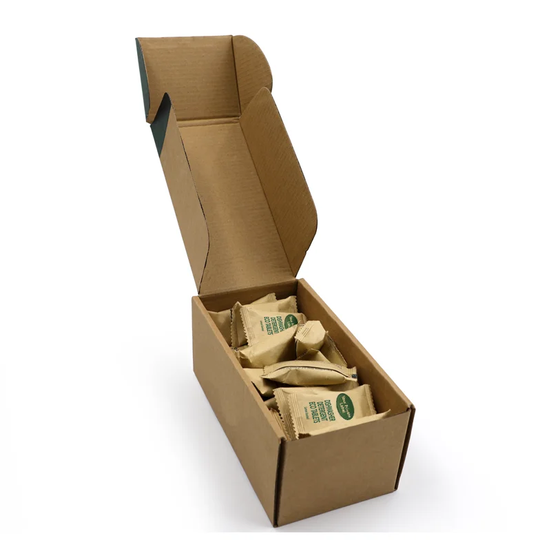 New arrival All purpose dishwasher tablets eco-friendly plant-drived formula with water soluble film refill in krafe paper