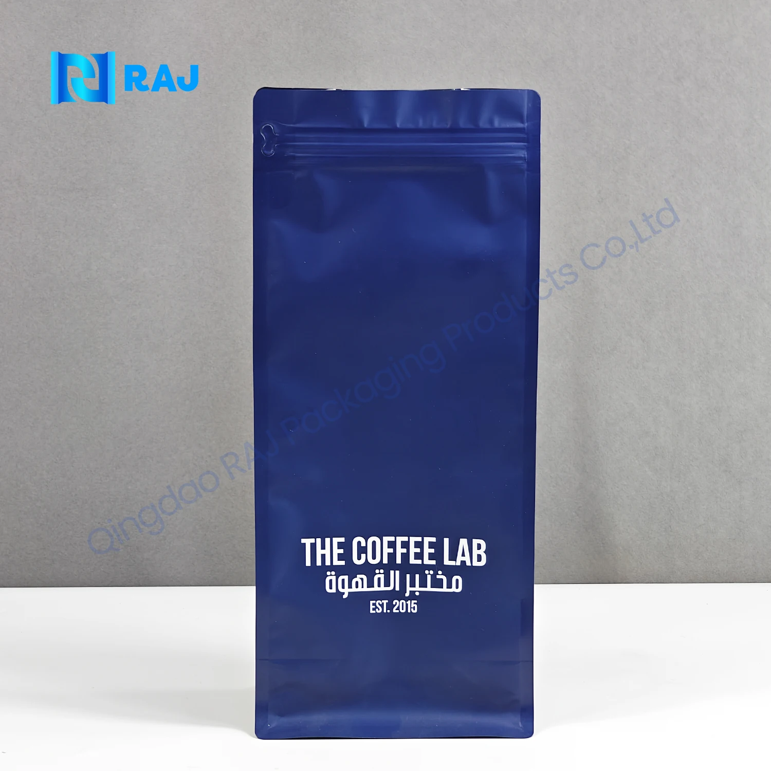 Matte PET12/AL7/PE120 1kg coffee bag package zipper stand pouch flat bottom bag for coffee whole bean and ground