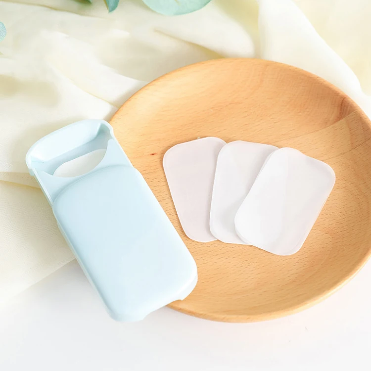 
20pcs Mini Water Soluble Portable Disposable Soap Paper Clean Scented Slice Foaming 