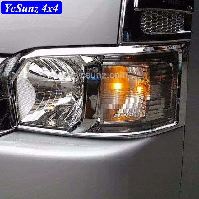 YCSUNZ Hot Sale Hiace 2016 Chrome Fender Flare Modified ABS Plastic Full Set Chrome kits Car Accessories