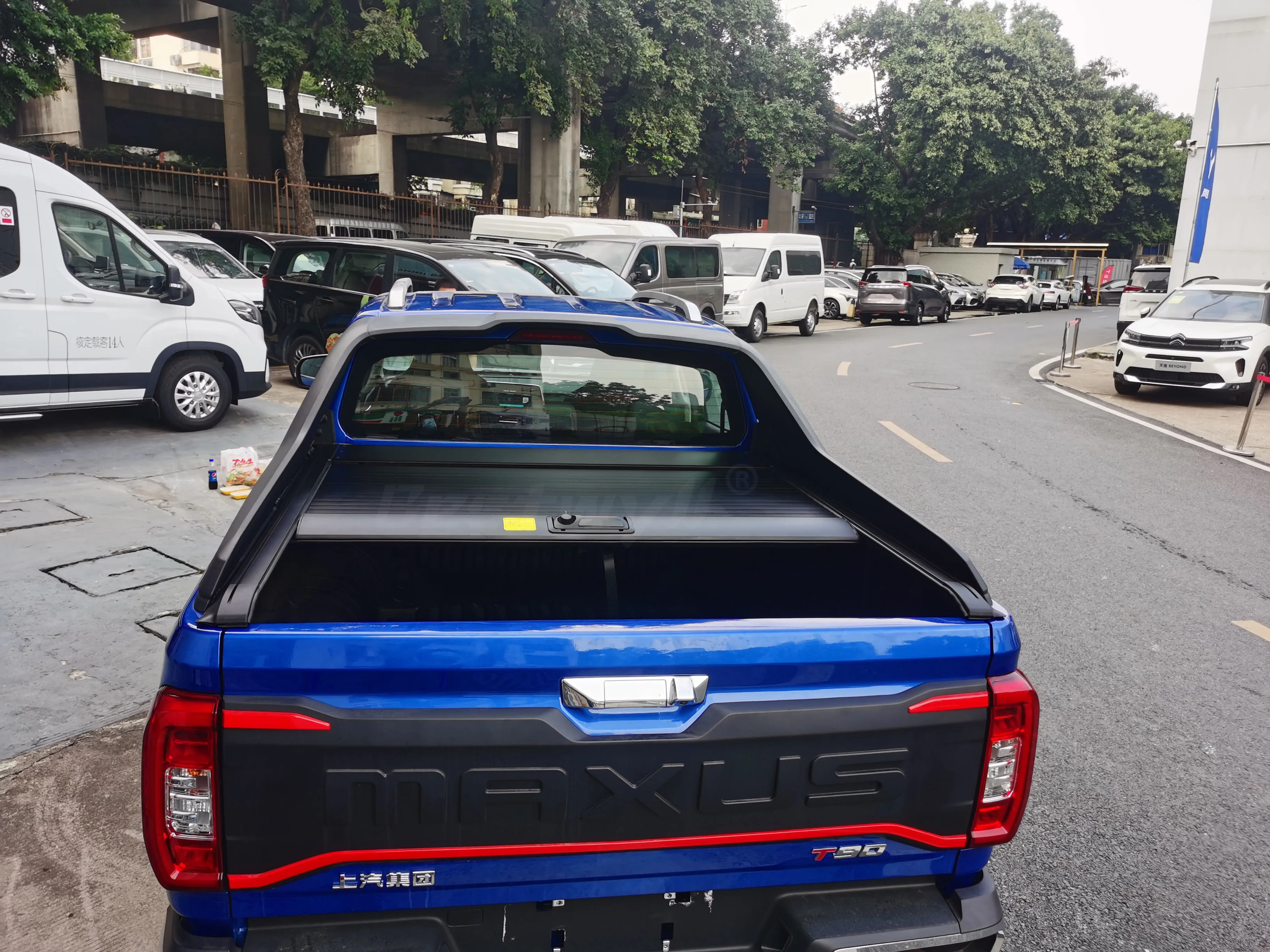 BESTWYLL Accessories Ute Truck Bed Retractable Tray Lid Roller Back Rear Hand Manual Pick Up Tonneau Cover For LDV Maxus T90 F94