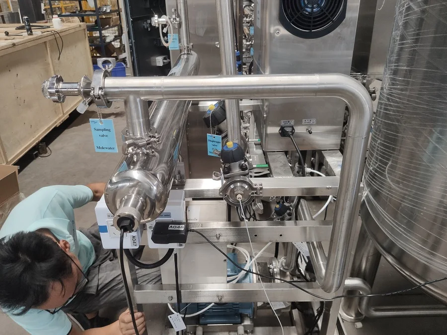 cGMP 500LPH Pasteurization RO EDI Water Purification System for Pharmaceutical Industry