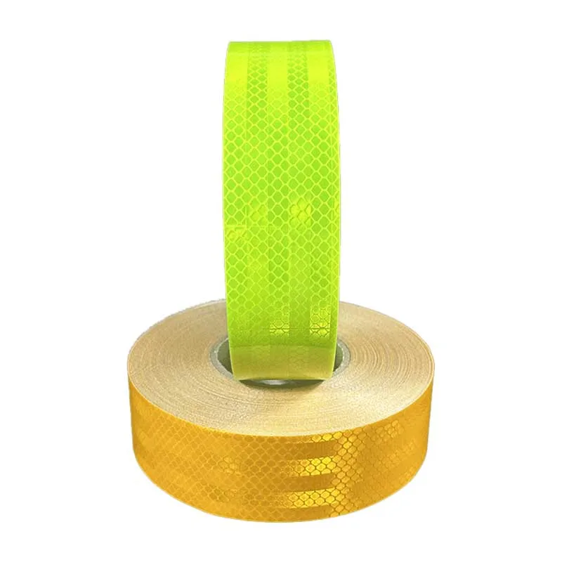 Customized White And Red Edge Sealed Car AccessoriesSelf Adhesive Vehicle Retro Reflective Sticker DOT-C2 Conspocuity Tape