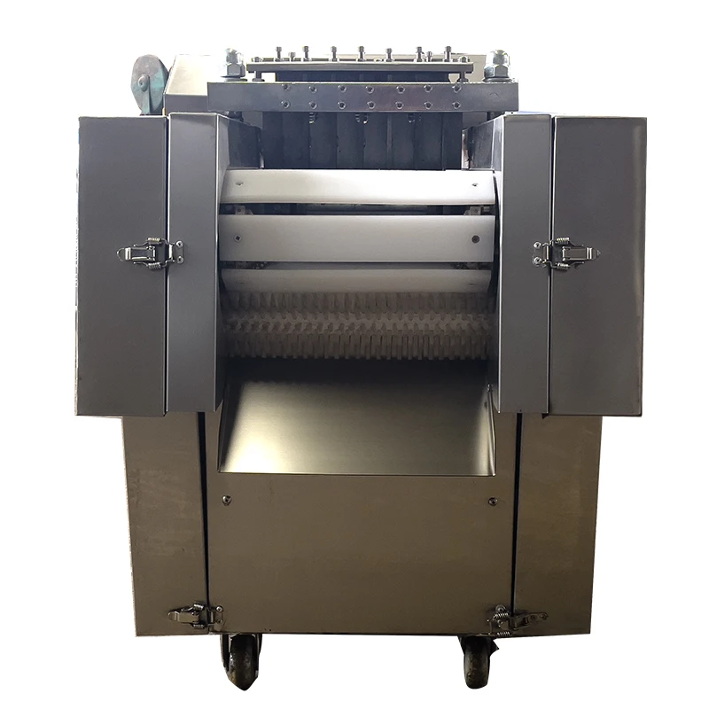 
frozen chicken meat and bone dicer machine fish beef meat cube cutting machine 