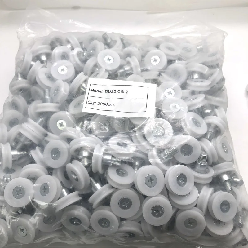 24mm 26mm Drawer Slide Roller Drawer Replacement Wheels Plastic Pulley Bearing Small Pulley for Furniture Cabinet Cash Counters