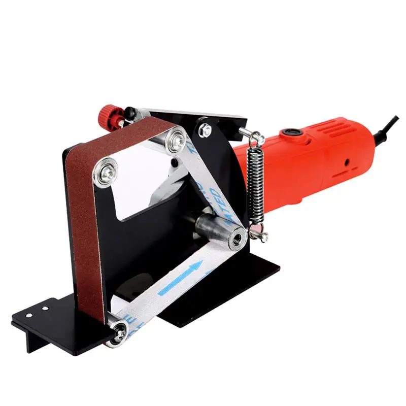 Angle Grinder Belt Sander Attachment Metal Wood Sanding Grinding Polishing Machine Belt Adapter For 100or115 Angle Grinder