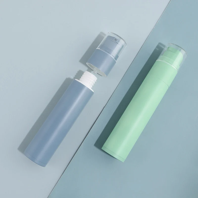 Customized vacuum airless pump toothpaste bottle color empty cosmetics packaging PP material vacuum toothpaste tube