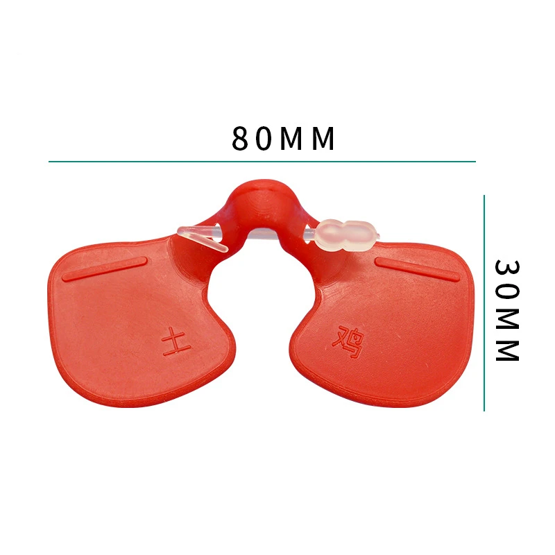 Red Plastic Anti-pecking Poultry Equipment Chickens Eye glasses Chicken eye protector Poultry Eye Glasses