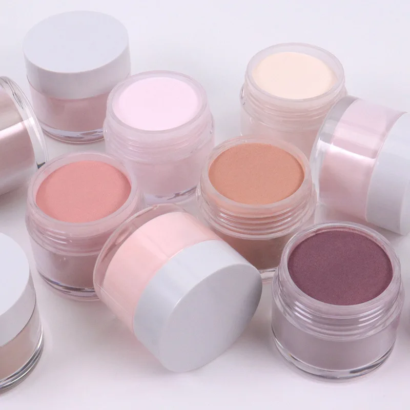 Fashion Two-in-one Nude Transparent Pink And White Crystal Powder Infiltration Powder Extended Carving Acrylic Powder