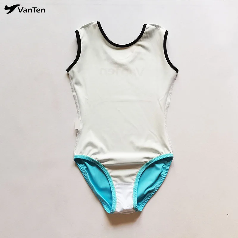 Hot Sale New fabric spandex Custom boy gymnastic performance wear girls sleeveless Sublimation gymnastic leotards