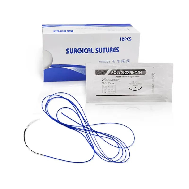 Hot selling Medical polyglactin thread surgery pdo absorbable surgical suture