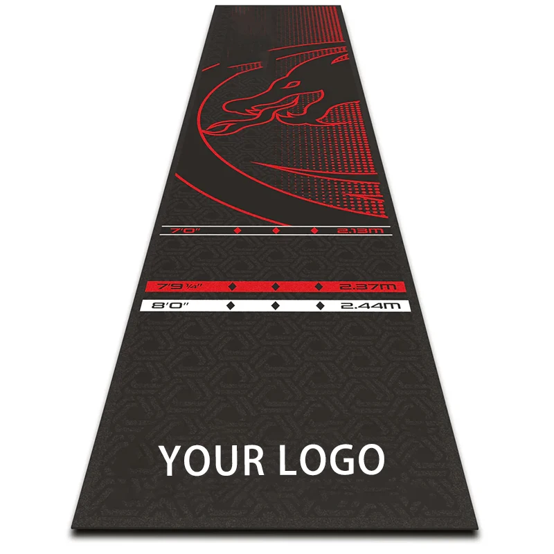 Cheap throw line dart mat with logo customized dart mat