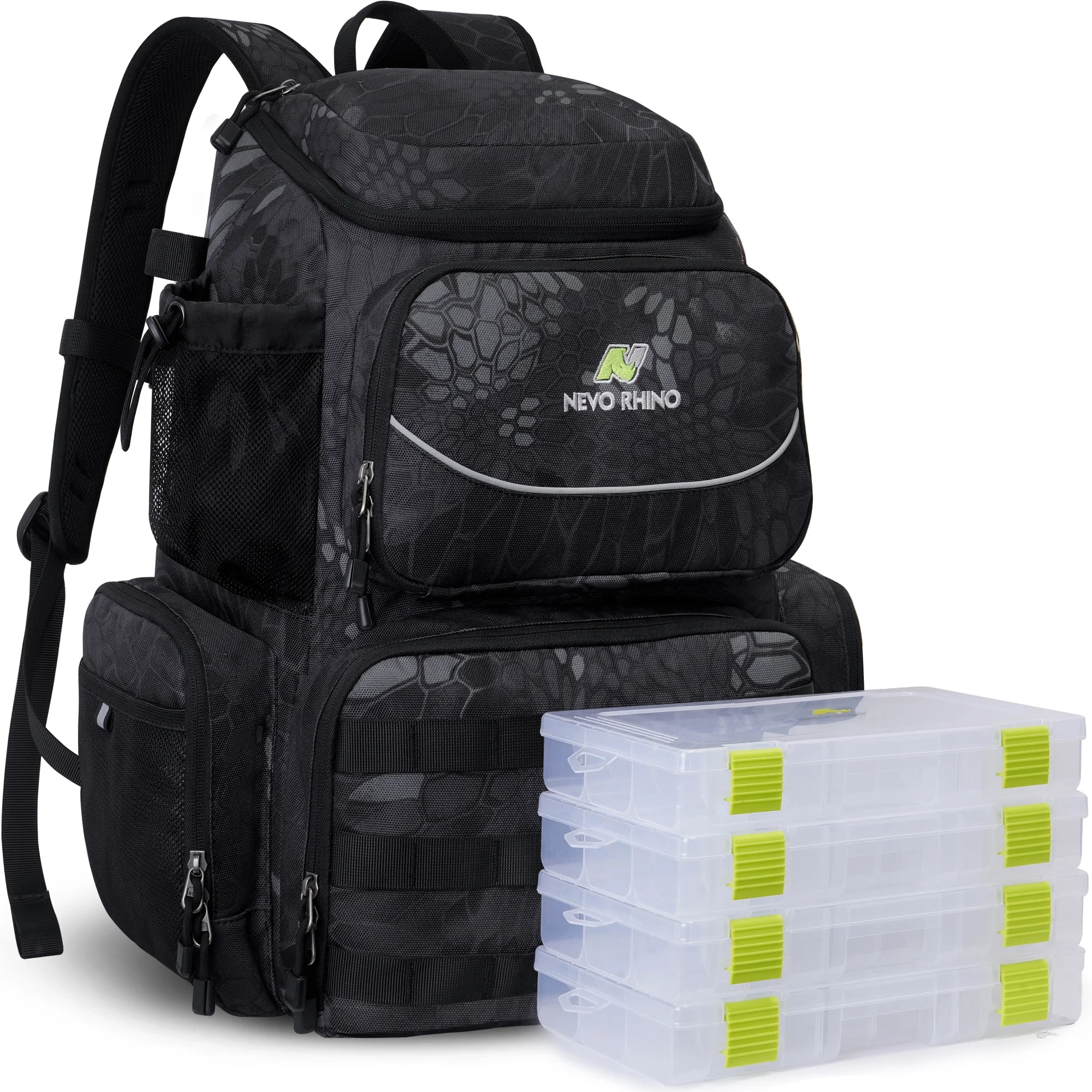 New fishing gear bag fishing backpack multifunctional storage backpack waterproof rod bag