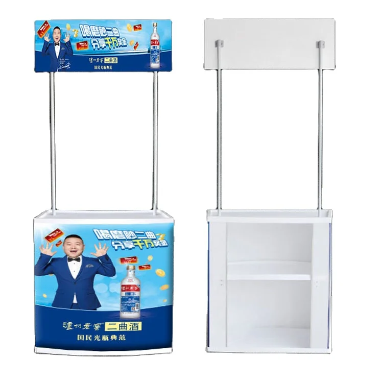 Advertising products equipments item foldable PP promotion counter promotion table display promotion table