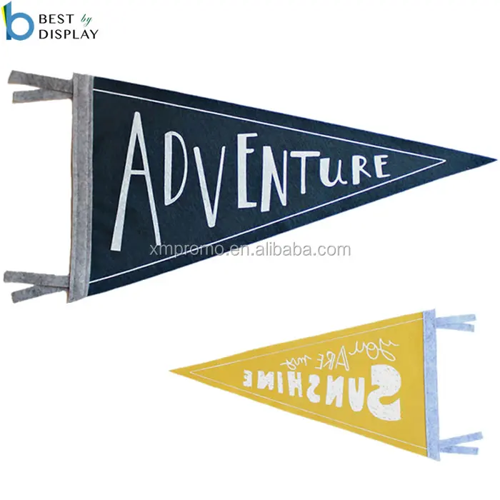 Factory Custom School College Triangle Felt Pennant Flag