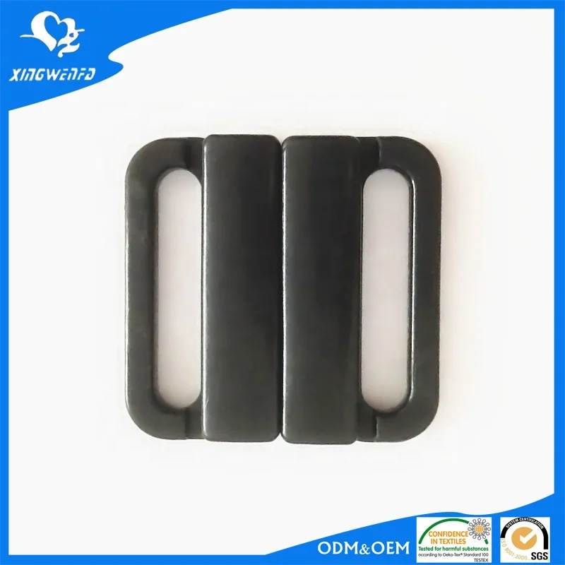 25mm swimwear clasp nylon plastic bra front closure