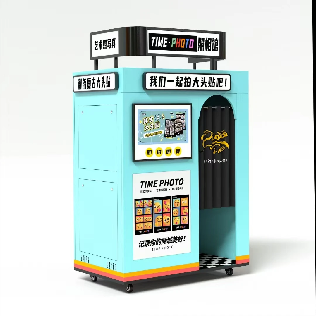 Malaysia Self-Service Instant Print Photo Booth Machine with Touch Screen Compatible with SLR Cameras iPads Mirror Magazine