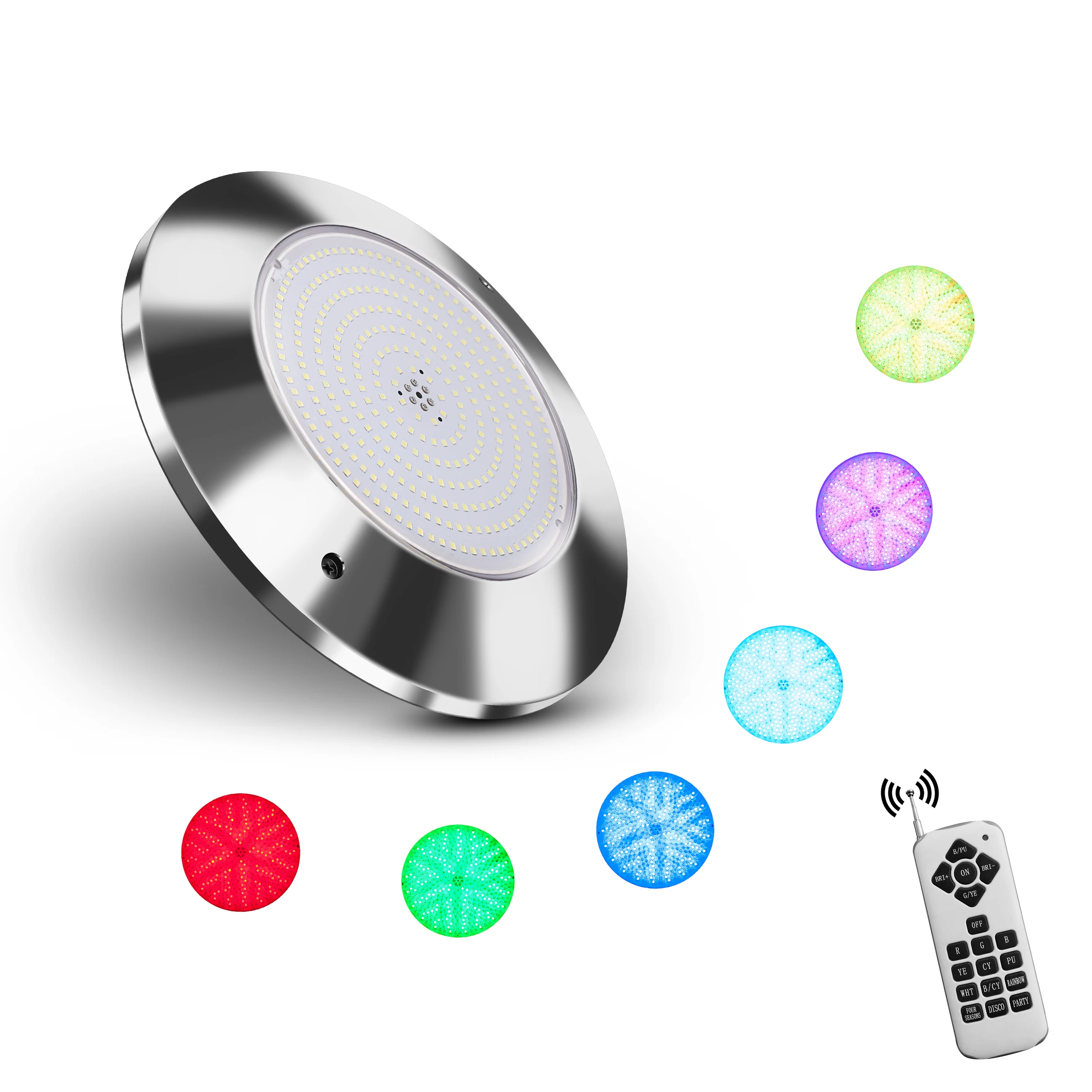 Tuya WIFI Smart Control 316L Stainless Steel IP68 Wall Mounted resin filled color changing Pool Light for piscina swimming pool (62497550759)