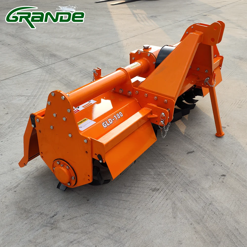 Grande Farm Machine Tractor Mounted 3 Point Pto Rotary Tiller 2.1m Rotary Cultivator for Sale