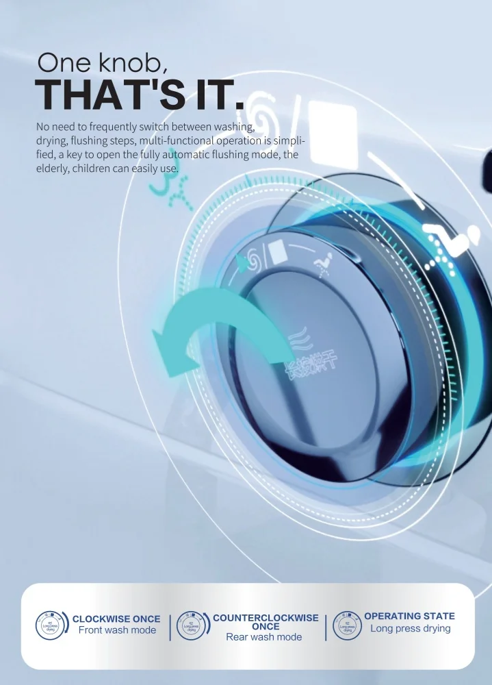 HLLI Automatic Lid Open Intelligent Temperature Control smart toilet