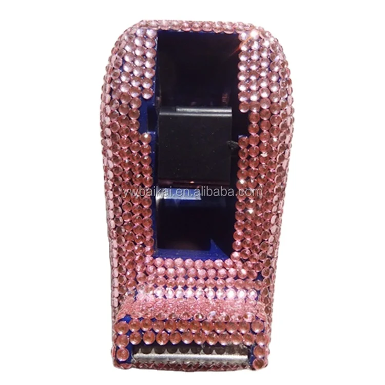 Office stationery bling bling tape dispenser Plastic  tape dispenser