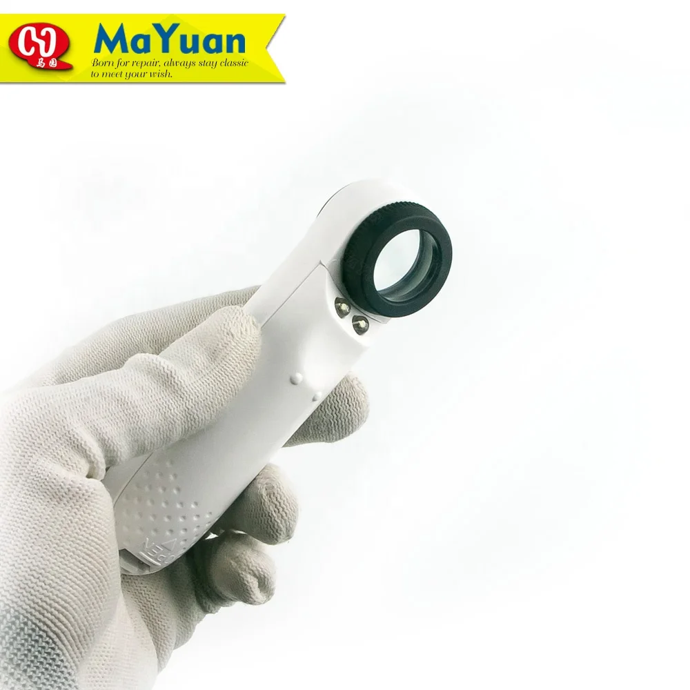 40X LED Headlamp Hand-Hold Exclamation Mark Type Magnifier for Inspection