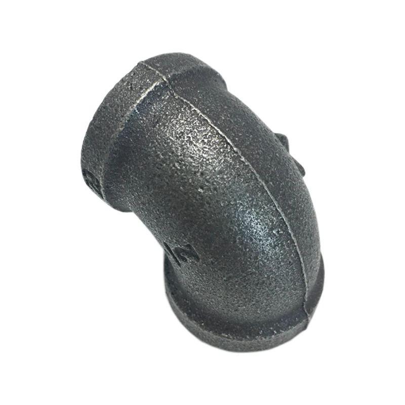 DIY Made Black Malleable Cast Iron Pipe elbow Fitting for home decoration