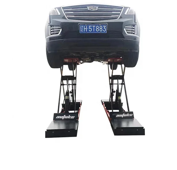 1.6m Luxury lowrider Lift 4 tons Mobile Scissor Car lifter 4 cylinder hydraulic Movable Scissor lift platform for car