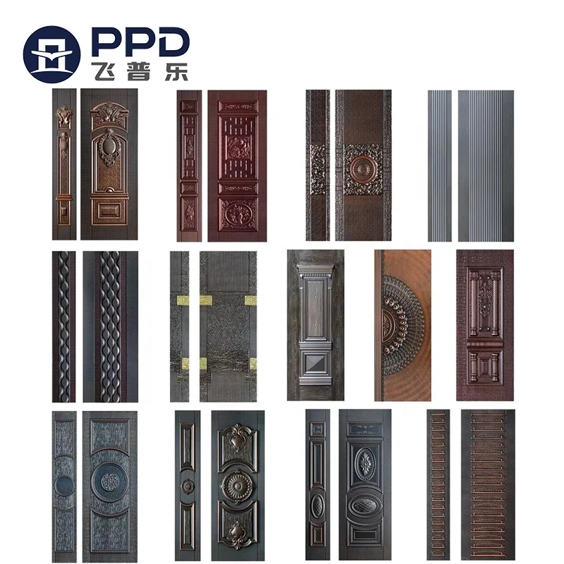 Latest Designs Mental Steel Door Skin Stamped Panel Cold Rolled Steel Sheet
