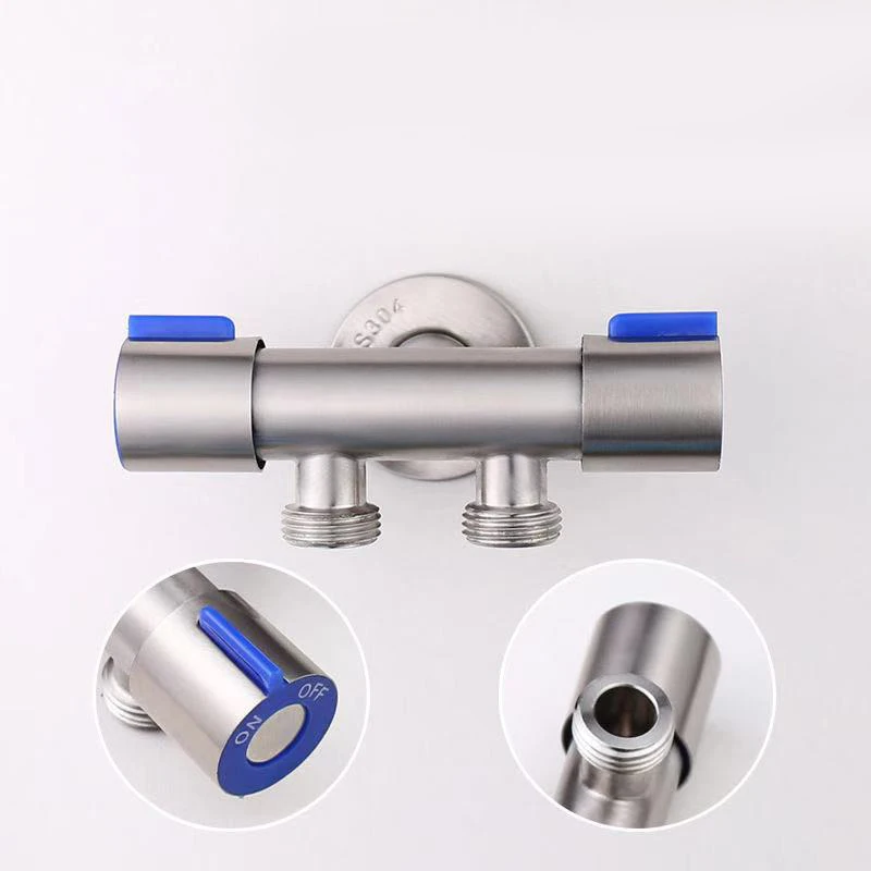 Stainless Steel in and out of Dual Use Washing Machine double water tap