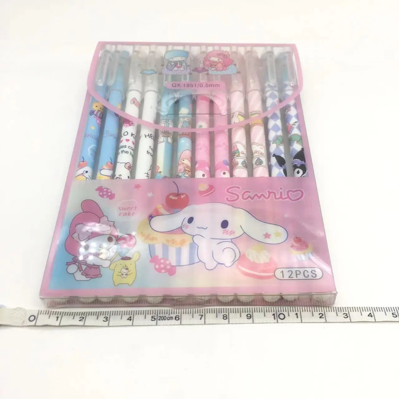 Hello kt stationery cartoon pens erasable pen blue black gel pen