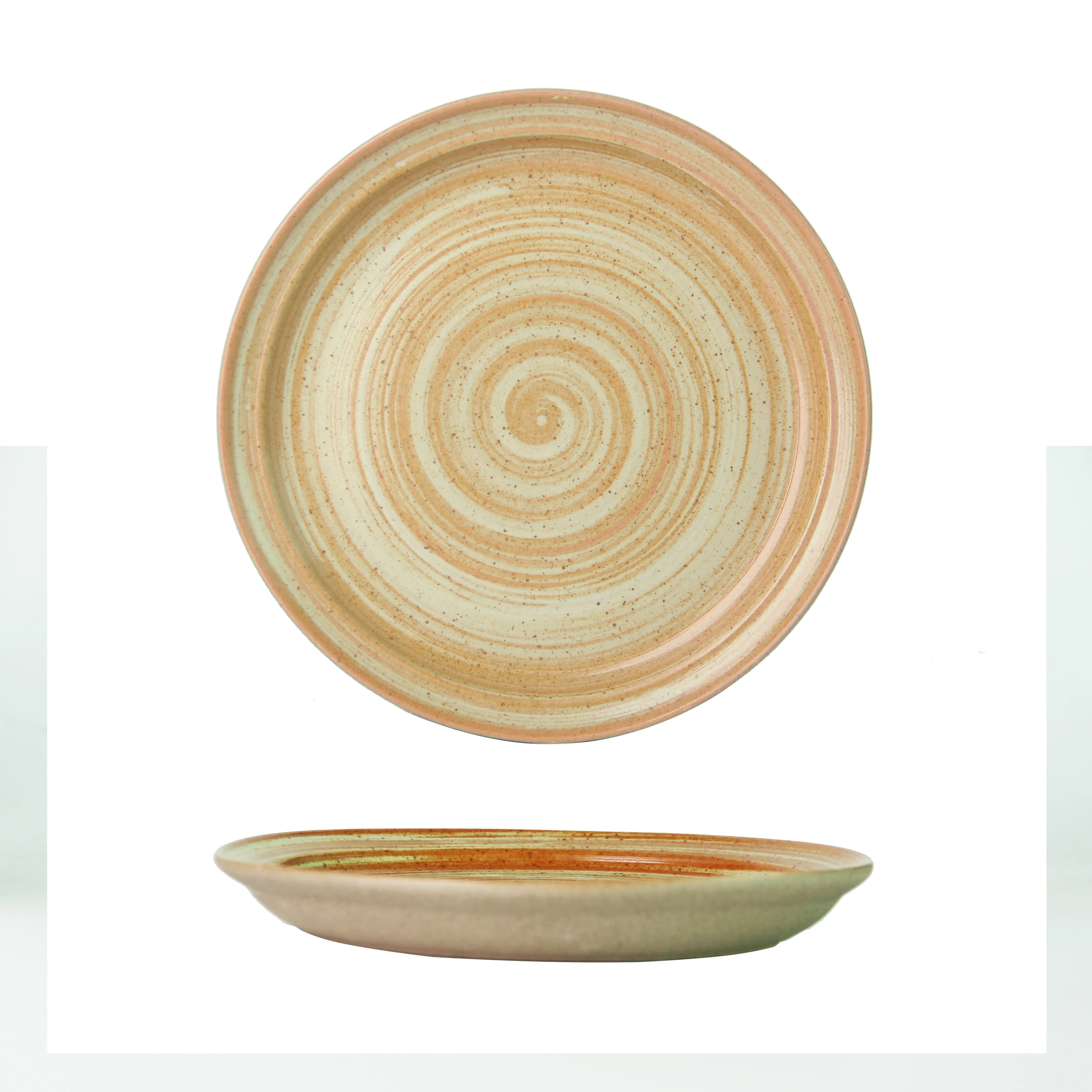 Handmade Japanese Coarse Pottery plate Ceramic Steak Plate Korea Dinner Plates Dessert Dishes