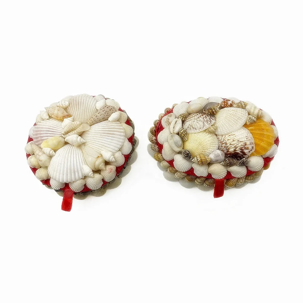 Conch shell handicraft heart - shaped round jewelry box receive box gift box gift jiapin decorative articles