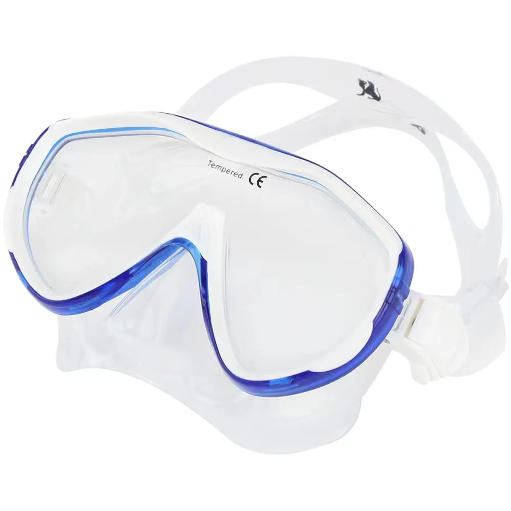 Best  Selling Professional PC+TPR Silicone Freediving Polycarbonate Scuba Diving Equipment Breathing Mask