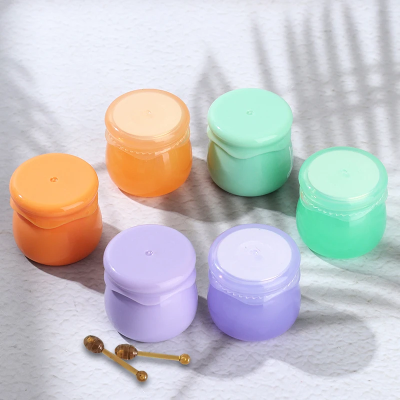 M016 Private label Empty Cosmetic packaging Plastic Pink Skin Care Lip Scrub Container Jar