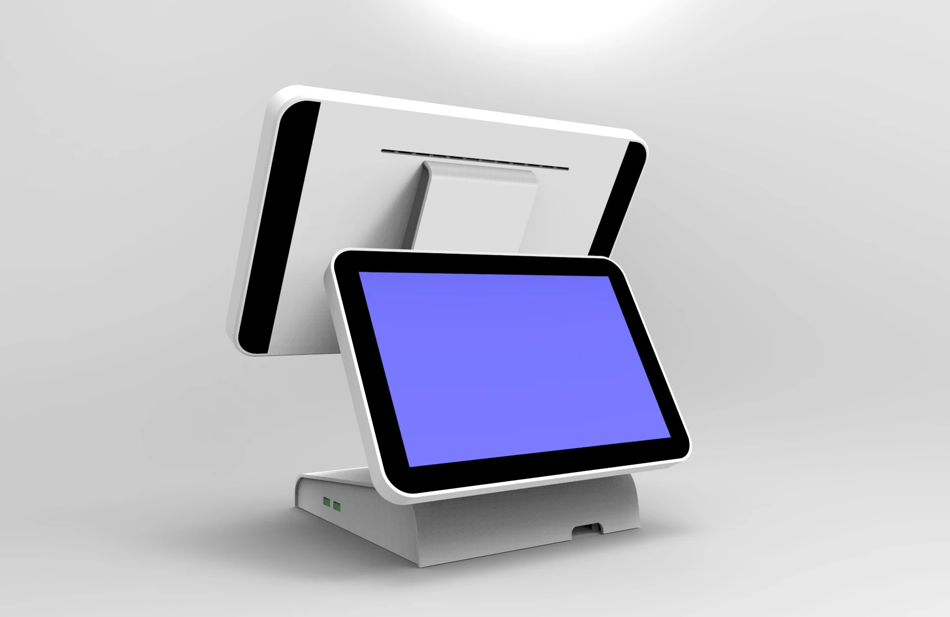 China Made 15.6/15 + 12/11.6 inch dual touch screen tpv pos printer all one ANDROID smart cashier