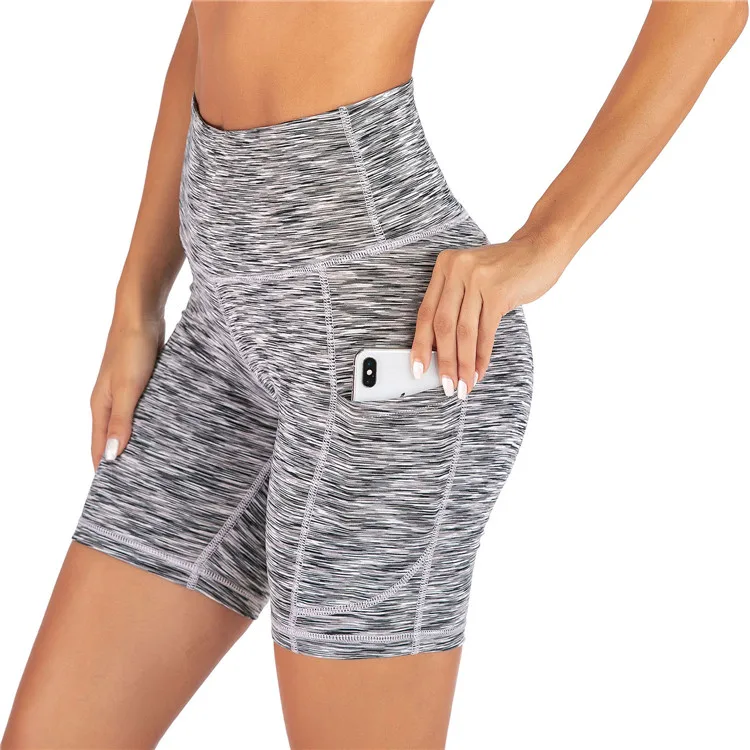 
High Waist Custom Digital Printed Fitness Tight Short Pants Breathable Gym Running Shorts Women 