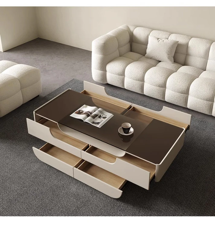 Nordic Italian Style Modern Luxury TV Stand Large Storage Capacity Accepted Customized TV Cabinet