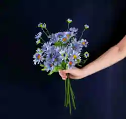 Hot sale silk small daisy artificial flower for indoor home decoration garden christmas