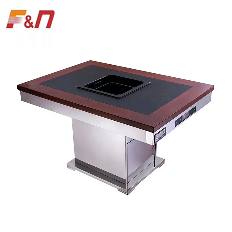 Китайский Мраморный цветной бездымный обеденный горячий горшок, коммерческий стол для продажи