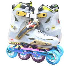 Urban Freestyle Slalom Hard boot Flashing Roller Inline Skate For Adult